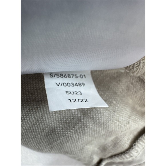 Athleta Women 4 Skirt Voyager Beige Linen Buckle Cargo Pocket Utility Athleisure - Picture 10 of 13